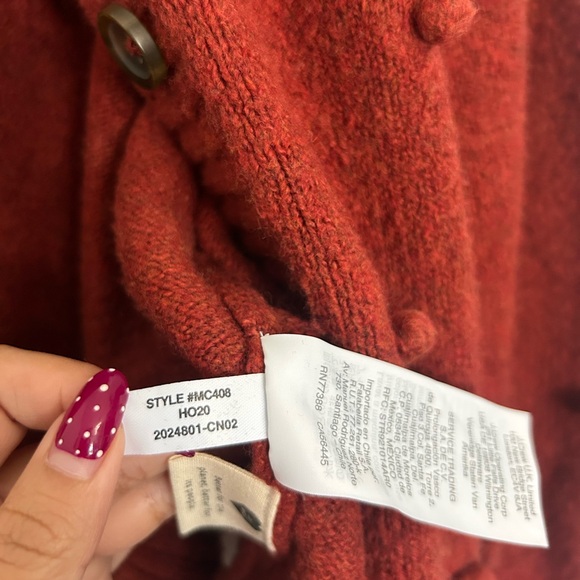 Madewell Bobble Colburne Cardigan Coziest Yarn size M chic 90s cottagecore boho - Picture 9 of 12